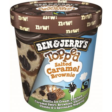 Ben & Jerry's Topped Salted Caramel brownie   438ml