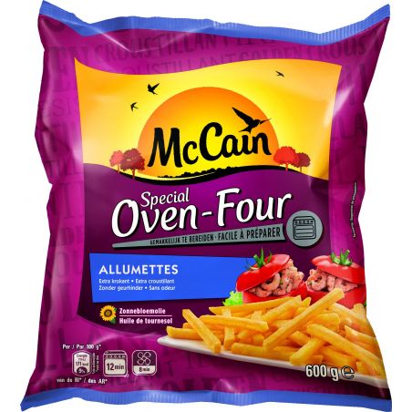 MC CAIN Frites Just au Four Allumettes 12x 0.600 kg