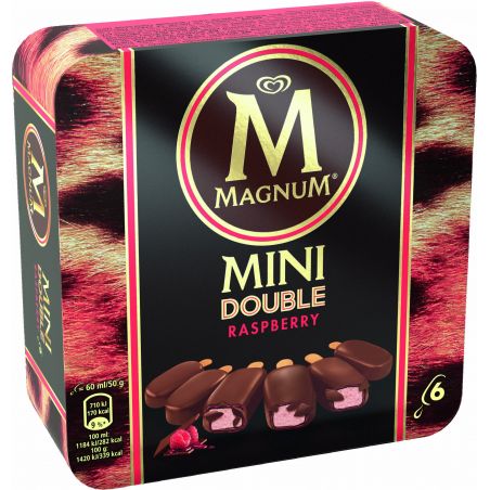 OLA MAGNUM MINI DOUBLE  RASBERRY (6) 360ML