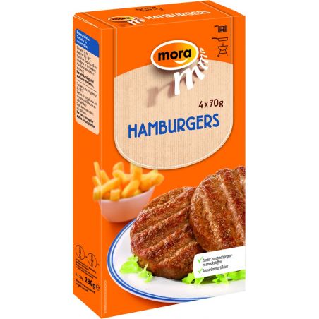 MORA Hamburgers 4x 70 g