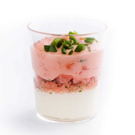 TARTARE SAUMON-MOUSSE AU CITRON