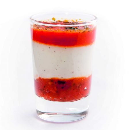 CHÈVREPOIVRON-CONFIT DE TOMATES