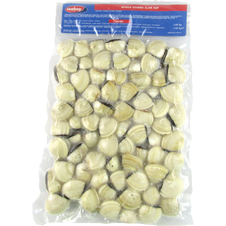 SEABOY Palourdes entières cru 70-90/kg IQF