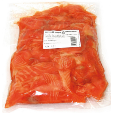 TRADIMER Chute de Saumon Fumé  90/10 100% Poid Net 5kg
