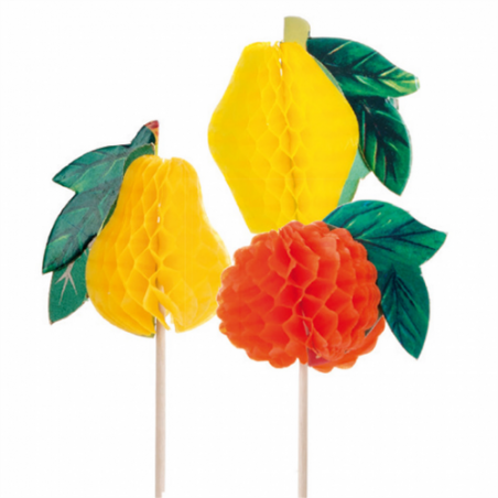 DECORS FRUITS POUR GLACES 100p.