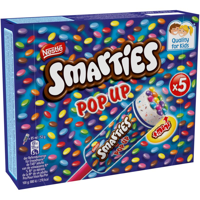 Smarties Pop Up (5) 420ML