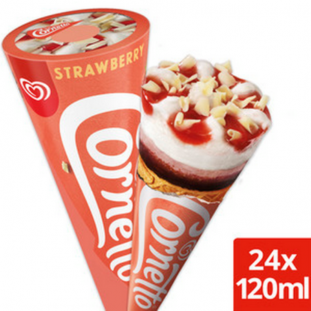 OLA CORNETTO Fraise 24x 120 ml