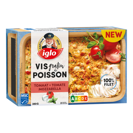 IGLO Gratin de Poisson Tomate Mozzarella 380gr