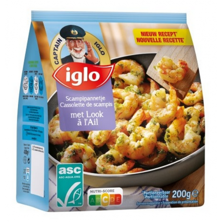 IGLO Cassolette de Scampis à l'Ail 200gr