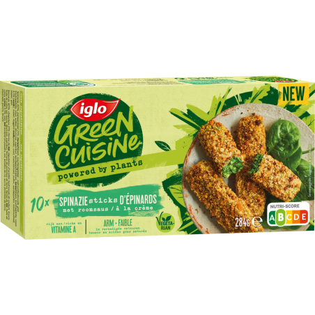 IGLO Green Cuisine Sticks Épinards 284gr