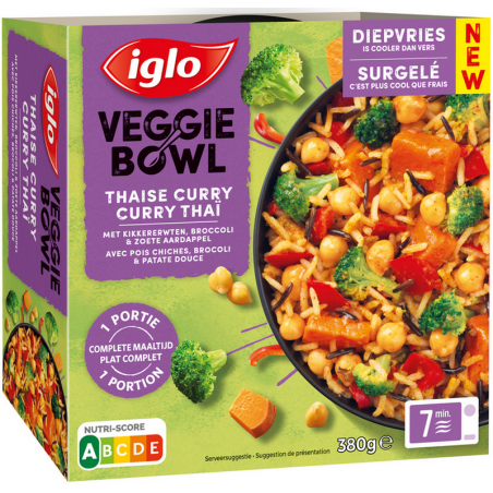 IGLO Veggie Bowl  Curry Thai 380gr
