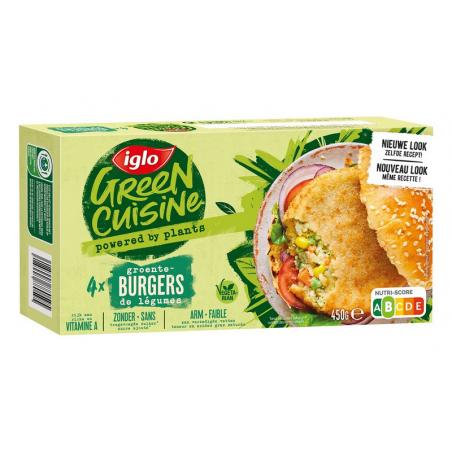 IGLO 4 Burgers de légumes 450gr