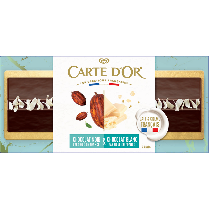 CARTE D'OR Bûche Chocolat Noir Chocolat Blanc  900ml