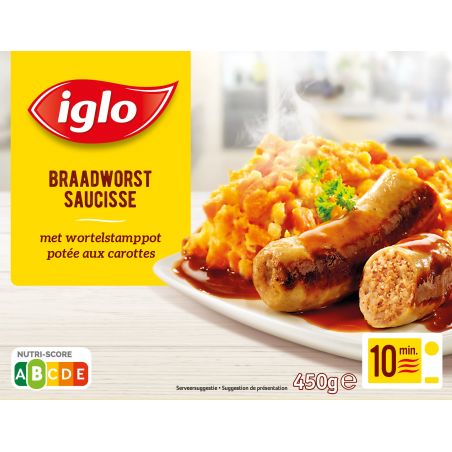IGLO Saucisse et potée aux carottes 450gr
