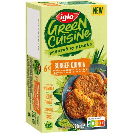 IGLO GREEN CUISINE BURGER QUINOA 270GR
