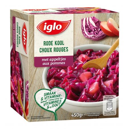 IGLO Choux rouges aux pommes mini-portions 450gr