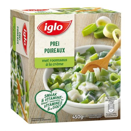 IGLO Poireaux à  la crème MP 450gr
