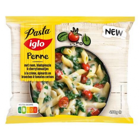 IGLO Penne à la crème épinards en branches & Tomates cerises 450g