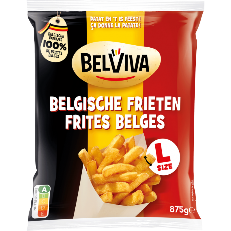 BELVIVA Frites Belges (Size-L) 12x 875g NEW