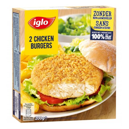 IGLO CHICKEN BURGER 200GR