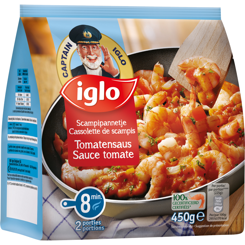 IGLO Cassolette de Scampis sauce Tomate 400g