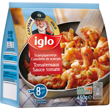 IGLO Cassolette de Scampis sauce Tomate 400g