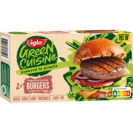 IGLO GREEN CUISINE BURGER VEG 200GR