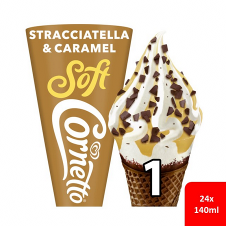 OLA CORNETTO Soft straciatella 24x 140 ml