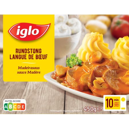 IGLO Langue de boeuf sauce madère 450gr