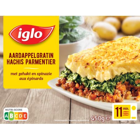 IGLO Hachis parmentier aux épinards 450gr