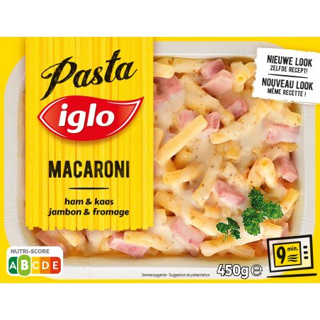 IGLO Macaroni fromage-jambon 450gr