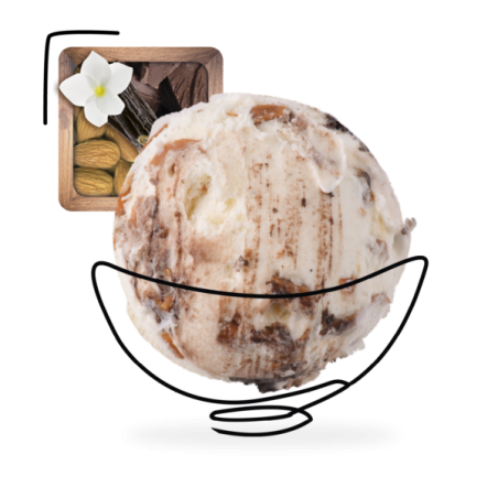 GLACES DES ALPES VANILLE CHOCO AMANDES 2,5L
