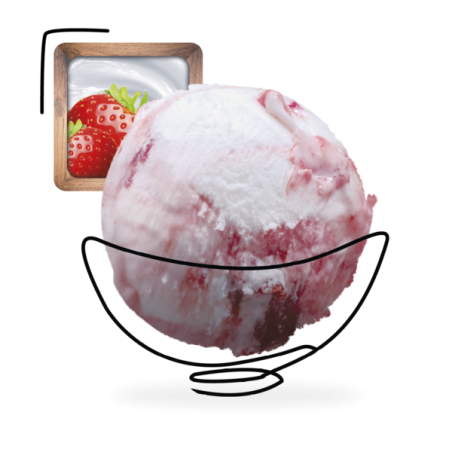 GLACES DES ALPES GLACE BULGARE FRAISE 5L