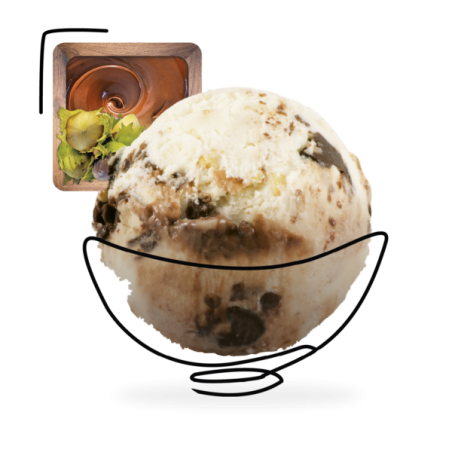 GLACES DES ALPES BARRE CHOCO NUT'S (BUENO) 2,5L