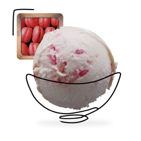 GLACES DES ALPES MACARON FRAMBOISE 2,5L