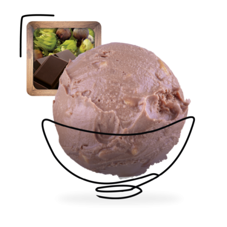 GLACES DES ALPES ROCHER PRALINE 2,5L