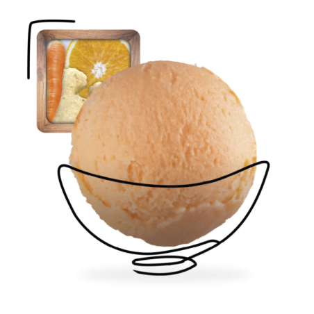 GLACES DES ALPES SORBET CAROTTE/ORANGE/GINGEMBRE 2,5L
