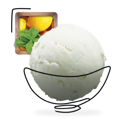 GLACES DES ALPES SORBET CITRON BASILIC 2,5L
