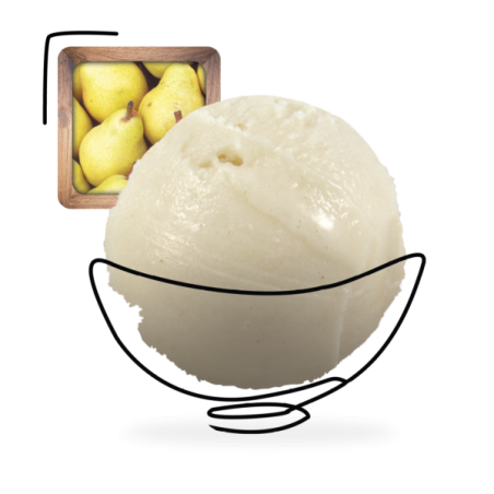 GLACES DES ALPES SORBET POIRE WILLIAMS 2,5L