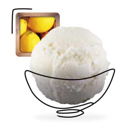 GLACES DES ALPES SORBET CITRON JAUNE 2,5L