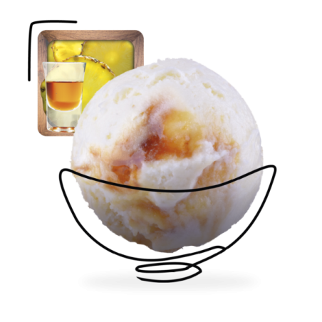 GLACES DES ALPES SORBET ANANAS RÔTI (CARAMEL AU RHUM) 2,5L 3