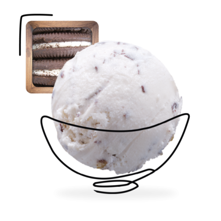 GLACES DES ALPES GLACE AMERICAN BISCUIT 2,5L