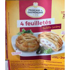 FRANCAISE DE GASTRONOMIE Feuilleté Raclette (4) 248gr