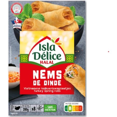 ISLA DELICE nems de dinde  8 x 0,280 gr