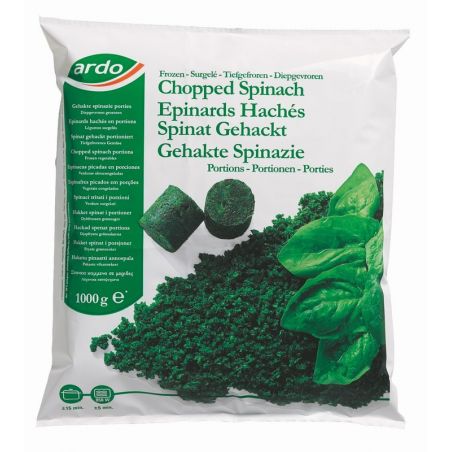 ARDO épinards hachés  (portions 25 g) 1 kg